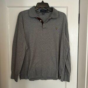 Polo Ralph Lauren Men’s Longsleeve classic fit shirt, grey